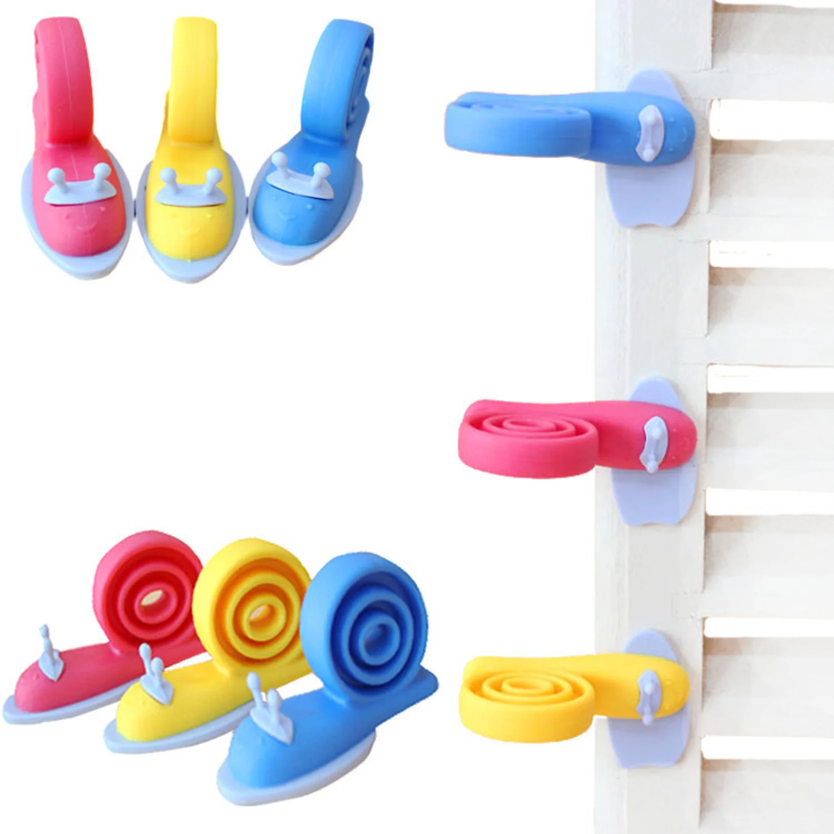 Buy 3pcs Random Color Baby Helper Safety Door Stop