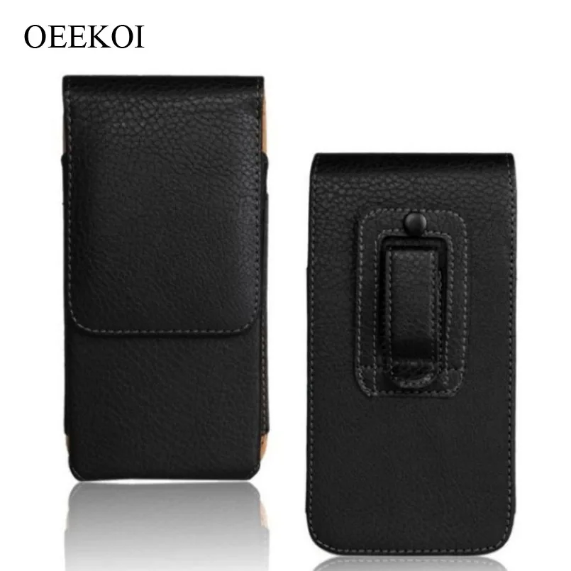 

OEEKOI Belt Clip PU Leather Waist Holder Flip Pouch Case for Digma Linx Rage 5G/Linx Trix 4G