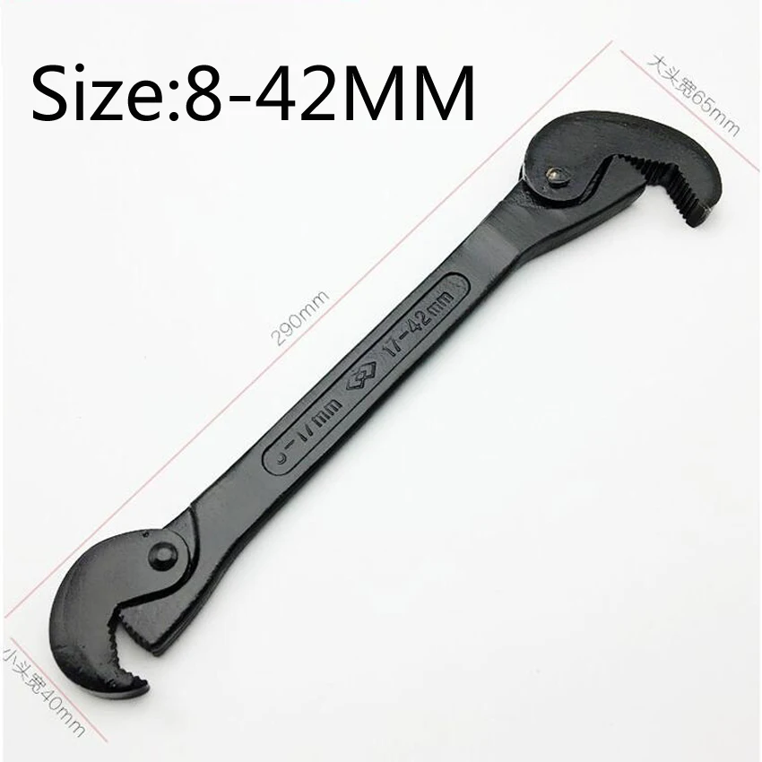 

Hot sale Universal Wrench 8-42mm Multi-function Quick Snap Grip Wrench Socket Head Adjustable Wrench Spanner For Nuts and Bolts