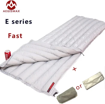 

AEGISMAX Envelope Wultralight down hite Down 95% white goose down winter sleeping bag camping Urltra-compact sleeping bag