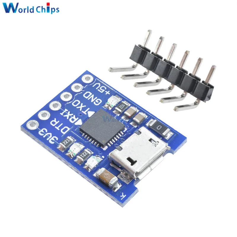 

Micro USB Uart CP2102 USB 2.0 To UART TTL Module 6Pin Serial Converter STC Replace FT232 For Arduino Pro Mini ATMEGA328P