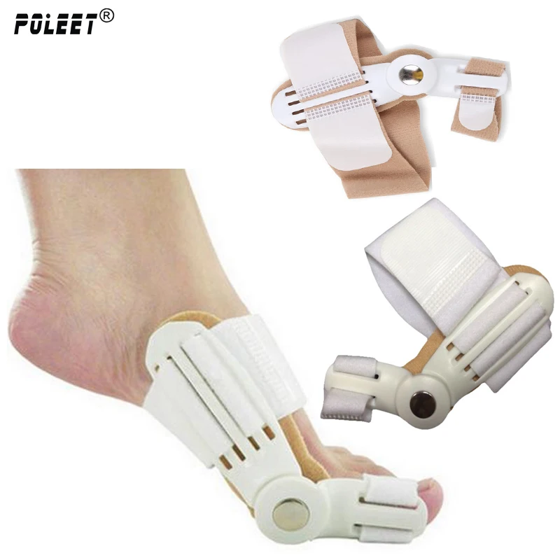 

Poleet 2PCS Footful Hallux Valgus Big Toe Orthotics Bunion Straightener Splint Corrector Support Brace Pain Relief Appliances
