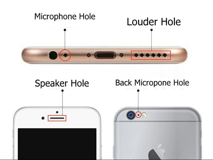Громче и динамик микрофон Пылезащитная сетка рамка для iPhone 5 Se 6S 7 8Plus X XS XR 11 Pro Max