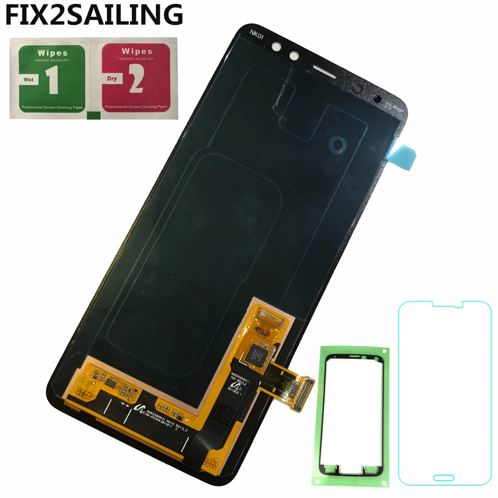For Samsung Galaxy A8 2018 LCD A530 A530F A530DS A530N LCD Display ...