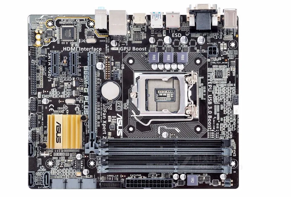 

desktop motherboard ASUS B85M-G PLUS B85 DDR3 LGA 1150 motherboard LGA 1150 i7 i5 i3 DDR3 32G SATA3 UBS3.0 mainboard
