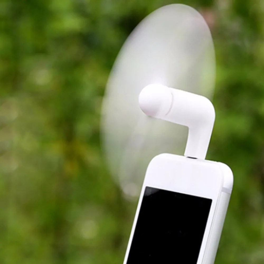 

Mini Portable Lightweight Summer USB Fan 1W 5V Plug & Play TPE Sports Travel Camping Cooling Fan Fit for iPhone