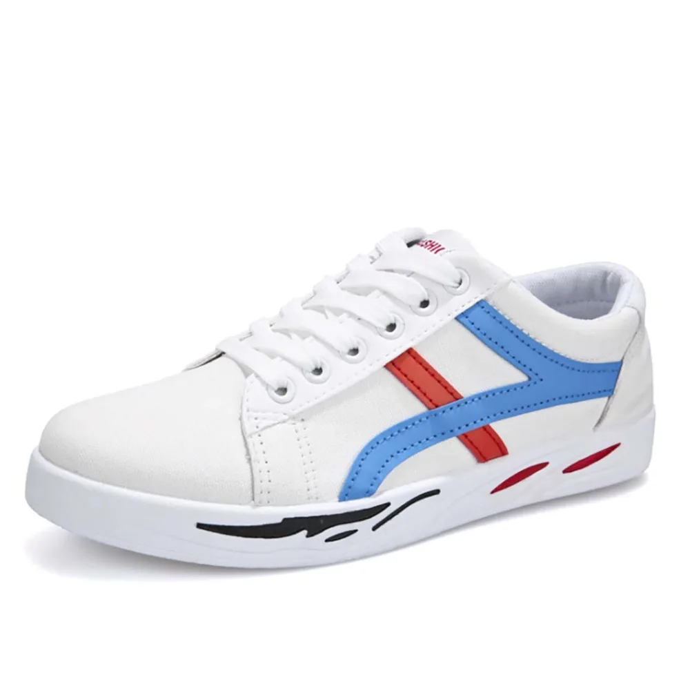 39-44 Code Fine Belt White Background New Korean Version Of The Trend Men's Shoes Wild Casual Canvas Low-top Shoe | Обувь