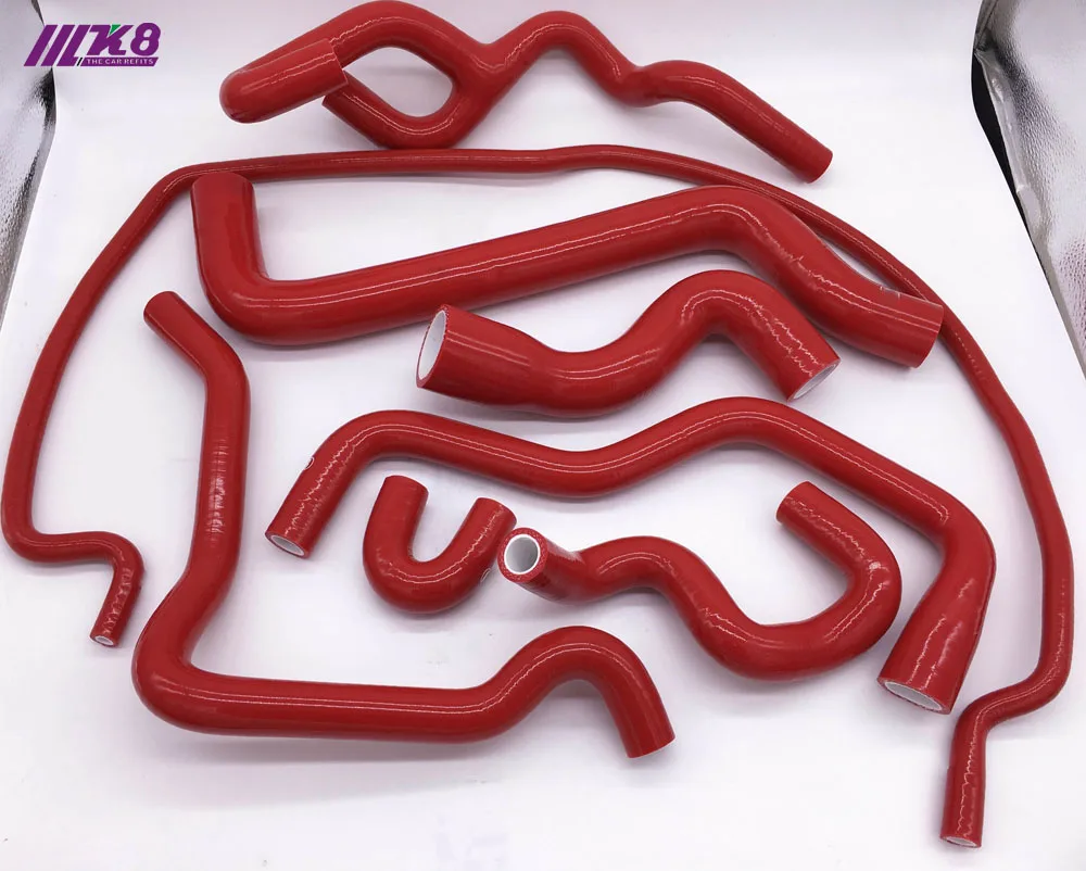 

Silicone Radiator Hose KIT For Saab 9-5 9 5 1999-2001 (8Pcs) Red/Blue/Black