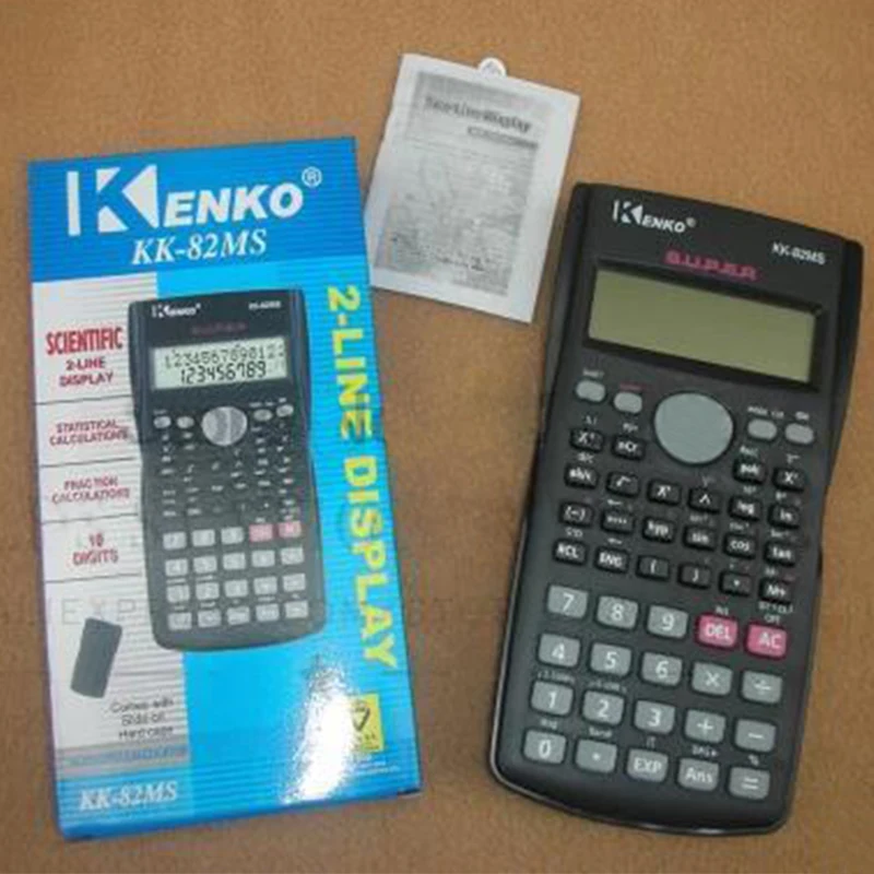 سوبر جودة المدرسة طالب وظيفة حاسبة آلة حاسبة علمية KK-82MS-5 متعددة الوظائف عداد حساب آلة سوبر جودة المدرسة طالب وظيفة حاسبة آلة حاسبة علمية KK-82MS-5 متعددة الوظائف عداد حساب آلة