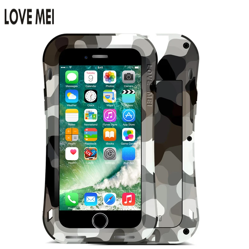bilder für 100% Original LOVE MEI CAMO SERIE für iPhone 7/7 Plus, Leistungsstarke Shockproof Aluminium Decken Schmutz/Schnee-Outdoor Militärische Zwecke bilder für 100% Original LOVE MEI CAMO SERIE für iPhone 7/7 Plus, Leistungsstarke Shockproof Aluminium Decken Schmutz/Schnee-Outdoor Militärische Zwecke