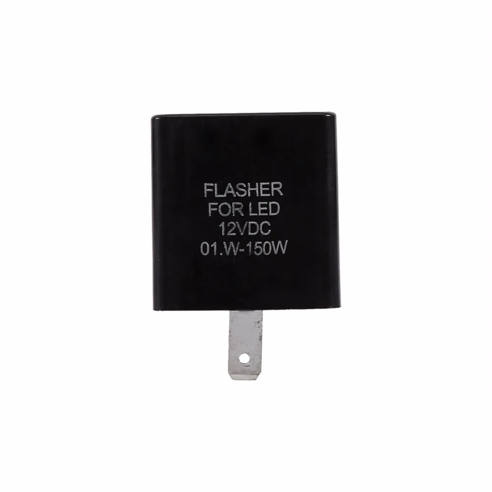 

Black 12V 2 Pin Flasher Blinker Turn Signal Relay Motorcycle LED Indicator Light Car Accessories