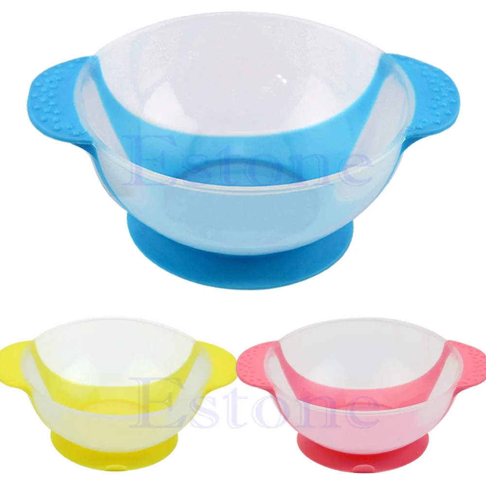 

Infant Baby Feeding Suction Base Training Bowl Slip resistant Bowl Tableware