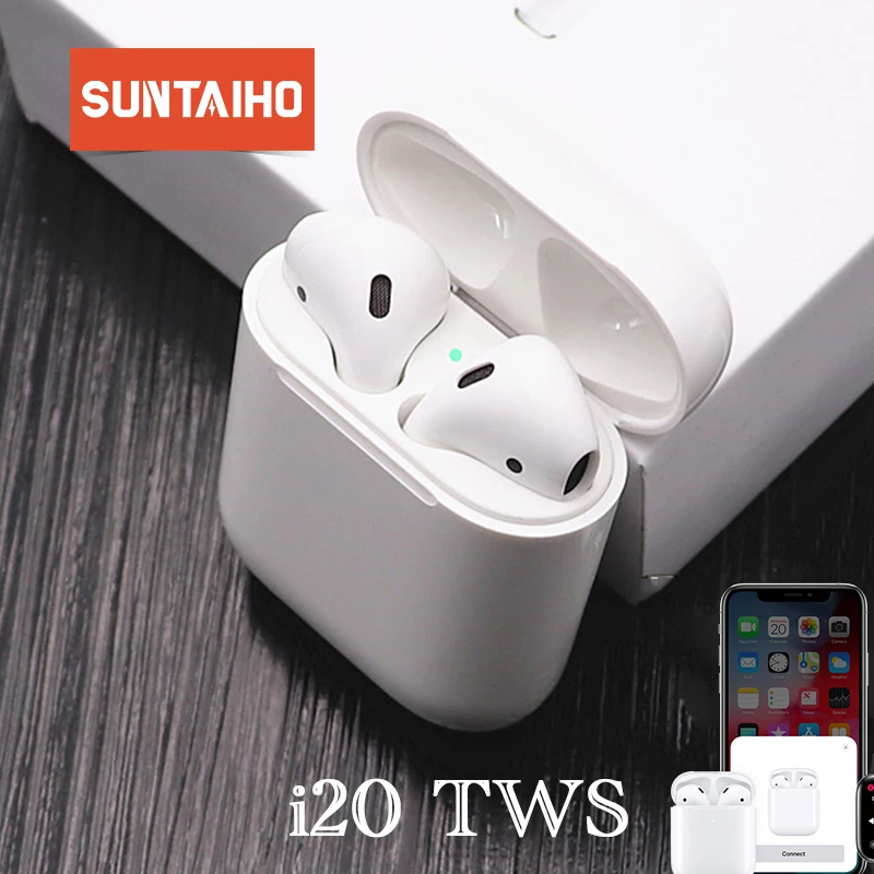 

Suntaiho Mini i20 TWS i20 bluetooth Earphone W1 Chip 1:1 Air XY pod i10 TWS Pop Up Window for IOS Touch Control lk te9 LK-TE9