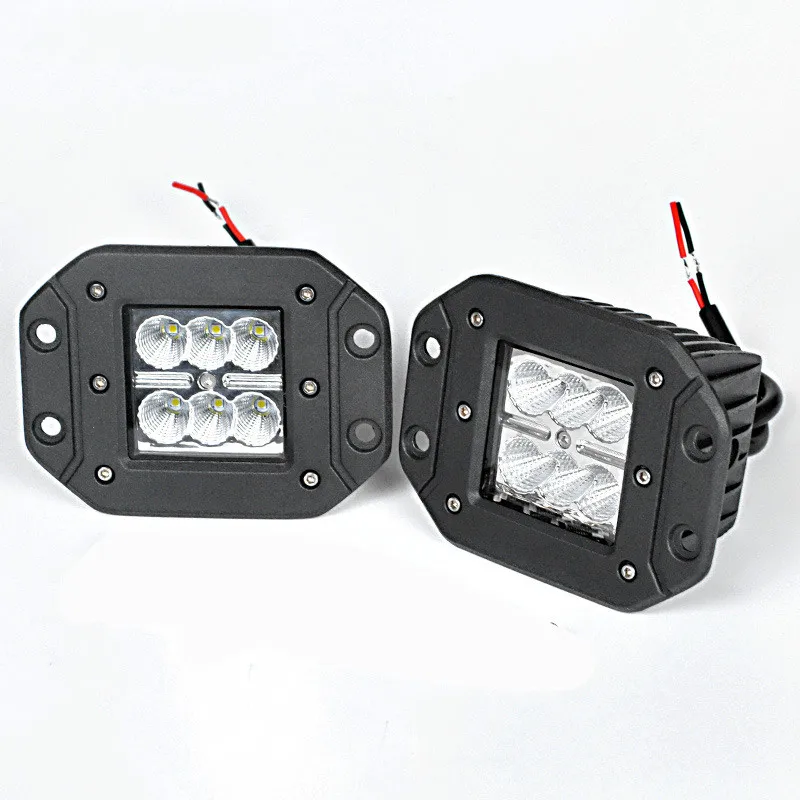 

18W Car Head light LED Work Light for Off Road ATV UTV SUV MPV UAZ 4x4 Accessories Auto Work Light Driving Fog Light Car Styling