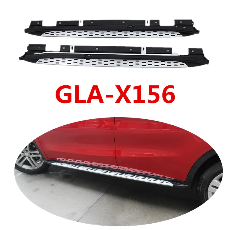 

AOSIDUNNIDING Car Running Boards Auto Side Step Bar Pedals For Mercedes-Benz GLA X156 GLA220