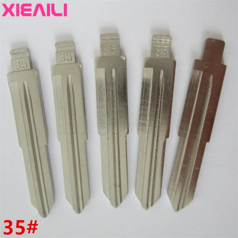 XIEAILI 50 шт. 35 # чистый пульт дистанционного управления неразрезанный ключ для Suzuki