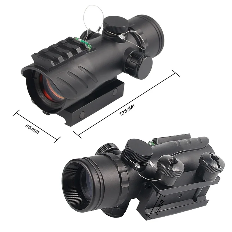 Bumlon 1X30 тактический рефлекторный прицел с пузырьковым уровнем 20 мм рейка для охоты страйкбол винтовка RL5-0050