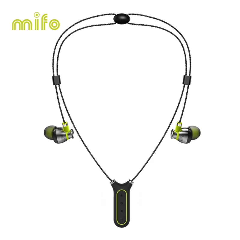 Necklace Bluetooth Earbuds Stereo Mp3 Player Wireless Earphone 8G Flash Recording Pen Headset Sports In-ear Earpiece Waterproof