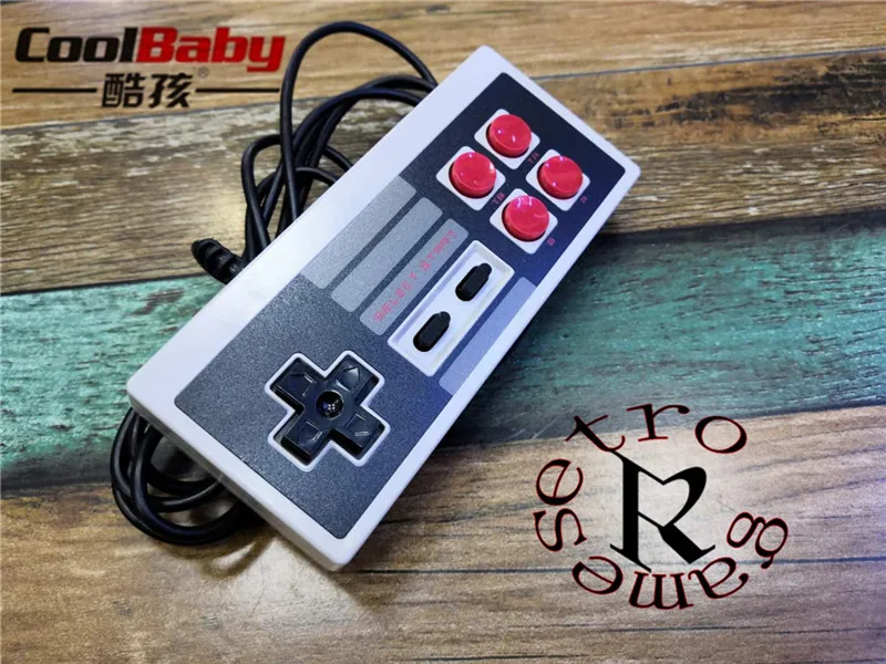 

10pcs 4red button controller for coolbaby Mini TV Handheld Video Game Console For Joypad Gamepad 9 pin 8bit games console