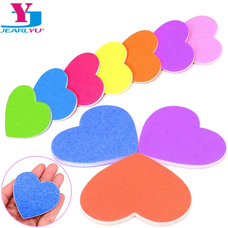 

50pcs/set Mini Nail Emery Board Nail Art Tool Beauty File Heart Shape Nail File Mix Color Nail File Sandpaper Polish Manicure