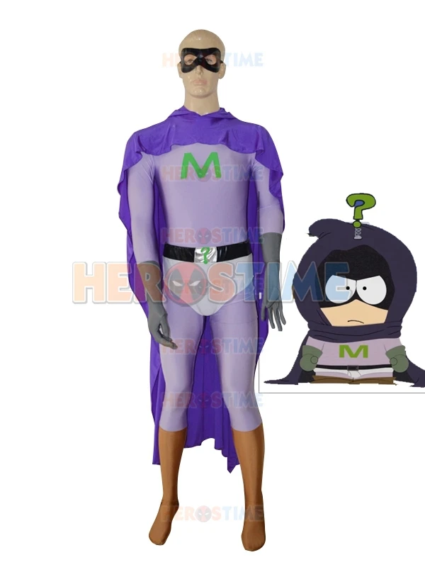 Mysterion мужской костюм супергероя из спандекса полный Зентаи бесплатная доставка |