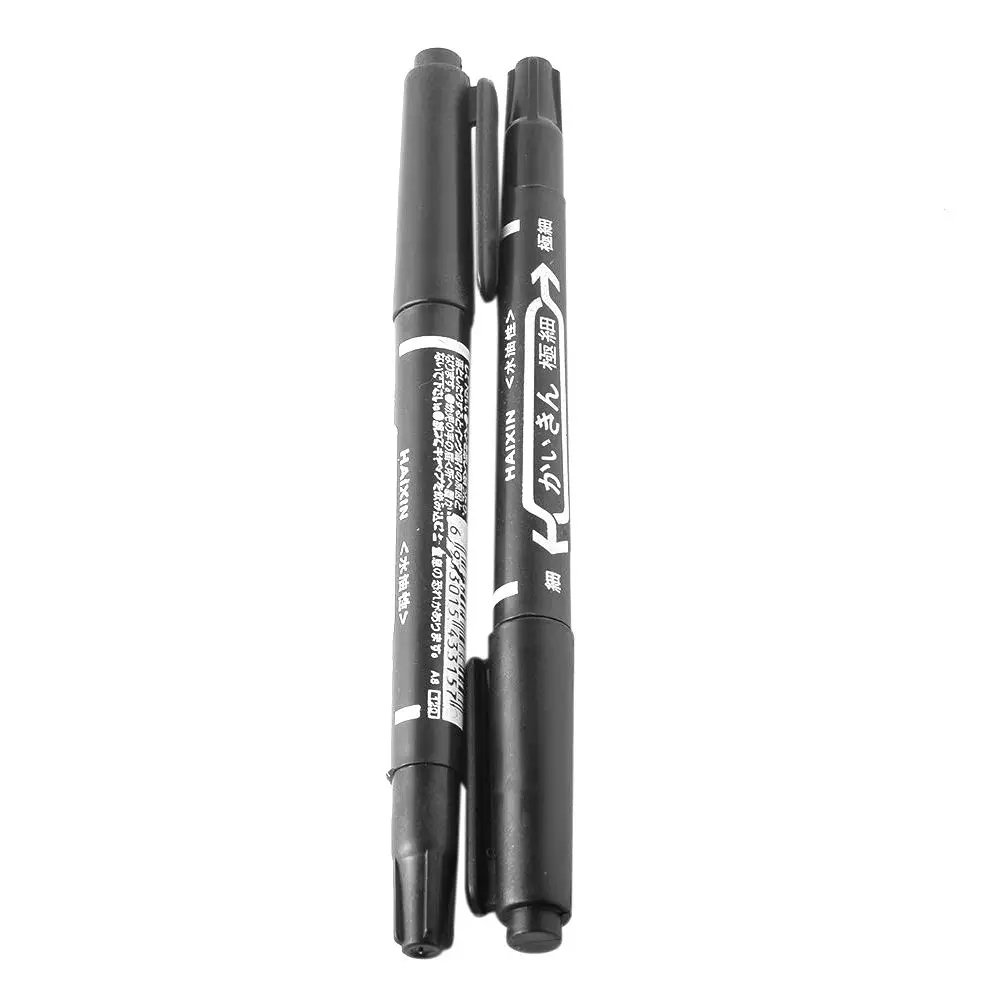 1PC Tattoo Marking Pen Skin Black Dual-Tip Marker Stencil Tattoo Piercing Positioning Supply For Tattoo Makeup Accessories