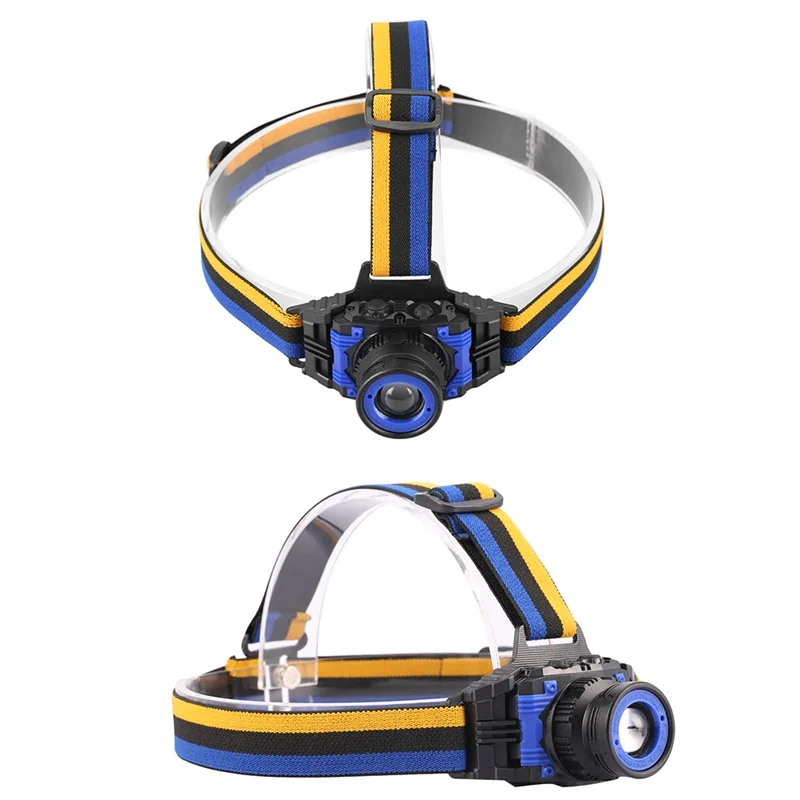 

Rechargeable Powerful Q5 Headlamp Zoomable Focus LED Head Lamp Flashlight Torch Headlight for Fishing Camping Built in Battery