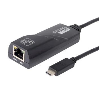 

Thunderbolt3 USB-C Type-C Male to 1000Mbps Gigabit Ethernet Network LAN Adapter for Laptop
