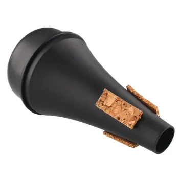 

XFDZ Practice Trumpet Straight Cup Mute Musical Accessory High Quality Lightweight Black Silencer Beginner Portable