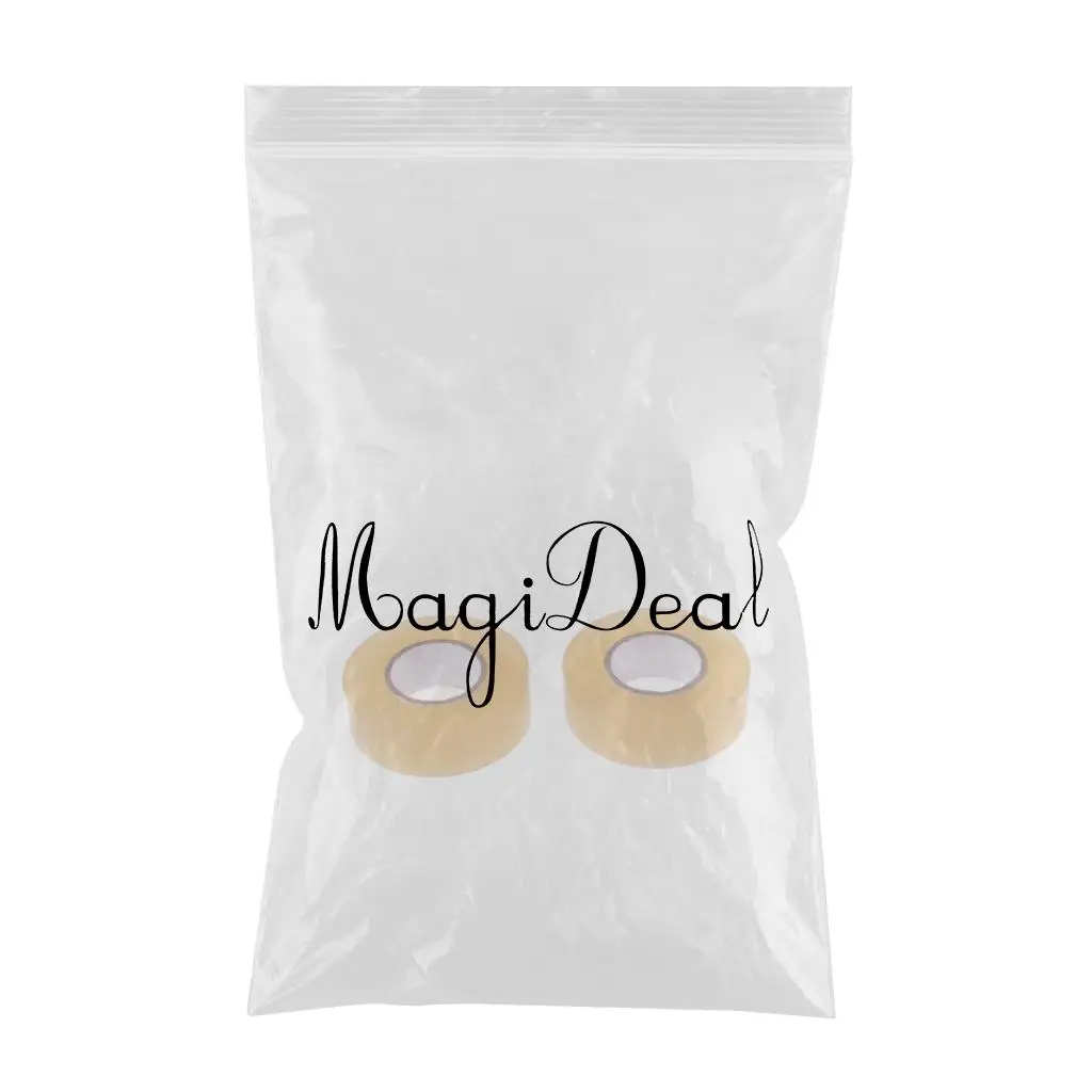 MagiDeal Clear Hockey Tape Pack of 2 Poly Sock Tapes for Hockey Socks & Shin Guards Stretchy&Easy To Tear Hockey Shin Guard Tape