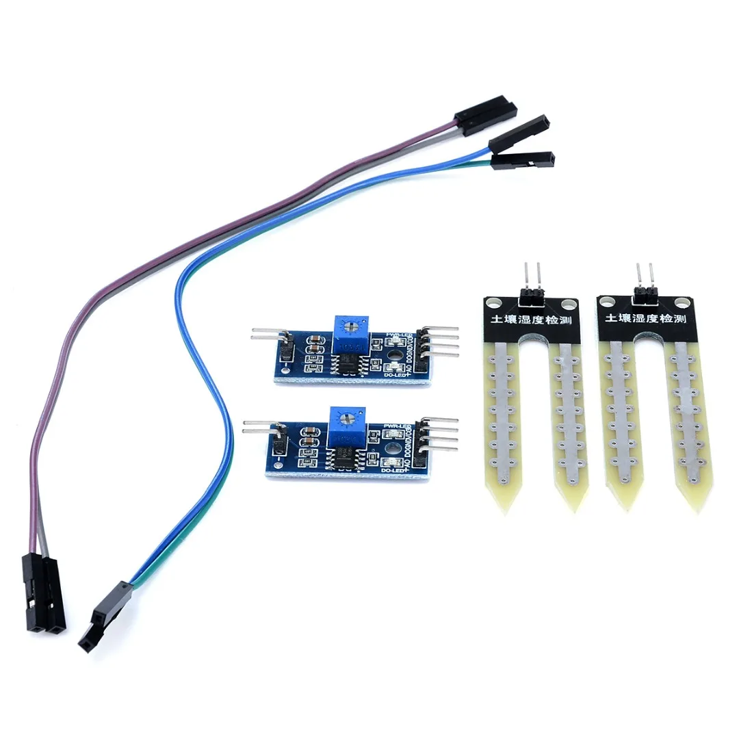 2pcs Precise Soil Moisture Detection Sensor Module Micro Hygrometer Detector With Wires Mayitr