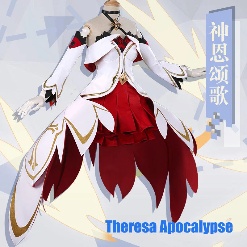 Аниме! Костюм для косплея Honkai Impact 3 Theresa Apocalypse харизматическая Кэрол милая Лолита