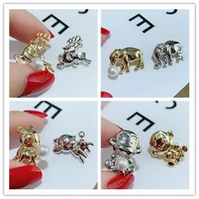 

Fashion Animal sea otter cat Dolphin 5-7mm natural freshwater pearl brooch sweater chain pin for women Party Wedding gift JYXZ