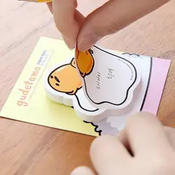 Kawaii papelaria канцелярские ноты размещены п раз наклейки стикеры бумаги милый gudetama школа стационарных блокнот