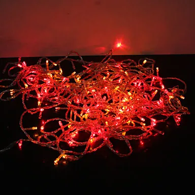Год светодиодная Рождественская гирлянда огни Открытый AC220V 20 м светодиодный гирлянды Рождественское украшение Рождественские огни Natal - Испускаемый цвет: Красный