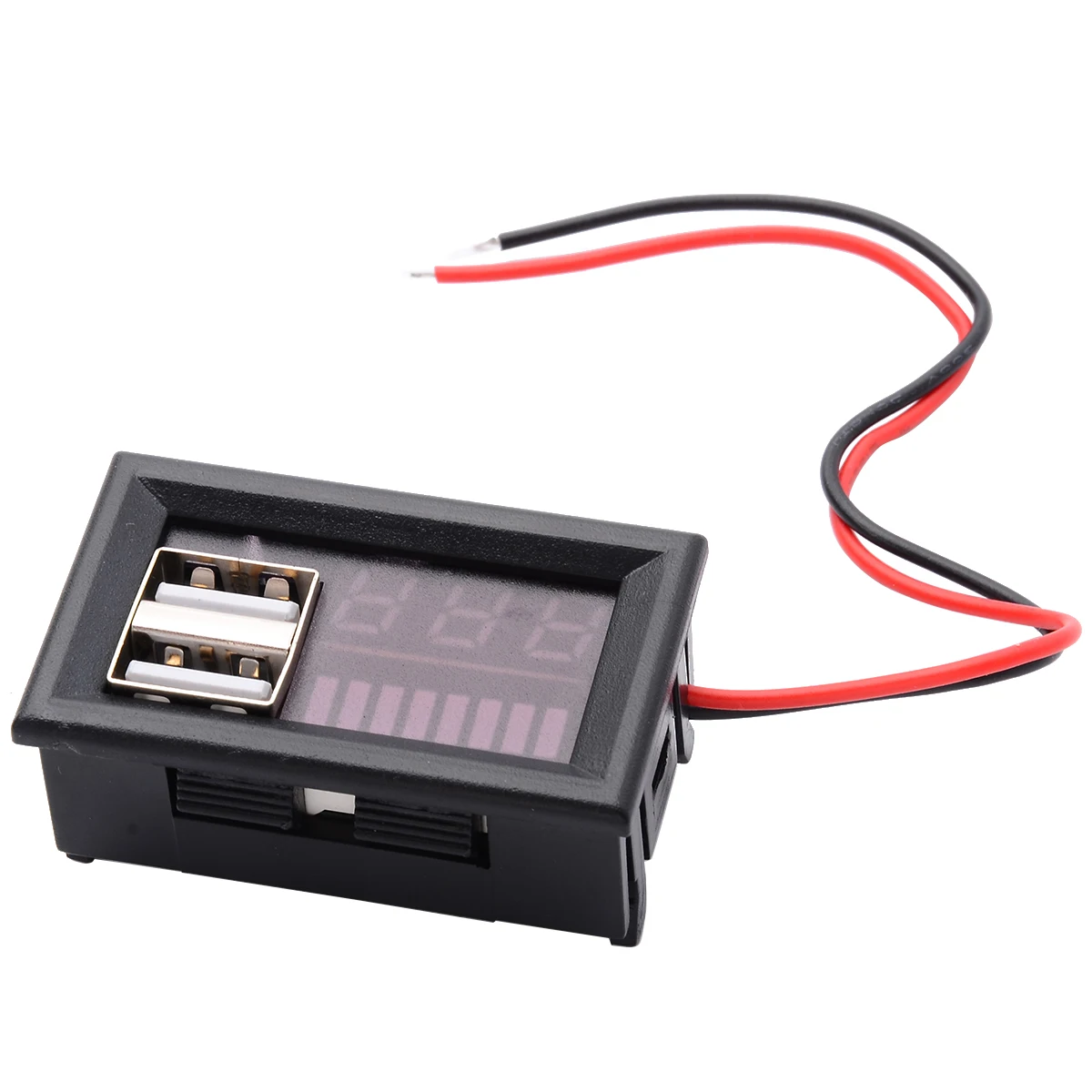 LED 12V Lead Acid Battery Capacity Indicator Voltage Meter Power Voltage Display Meter Dual USB Charger For Outdoor Power