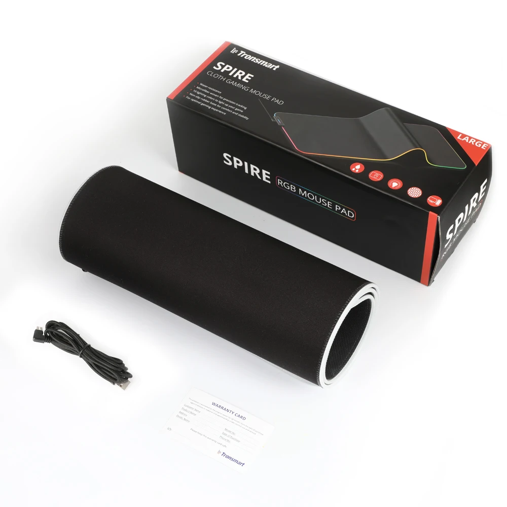 Tronsmart Spire Large Mouse Pad Gaming Mouse Pad Gamer RGB Compupter Mouse Pad with Soft Cloth Surface, Non-slip,Waterproof 2
