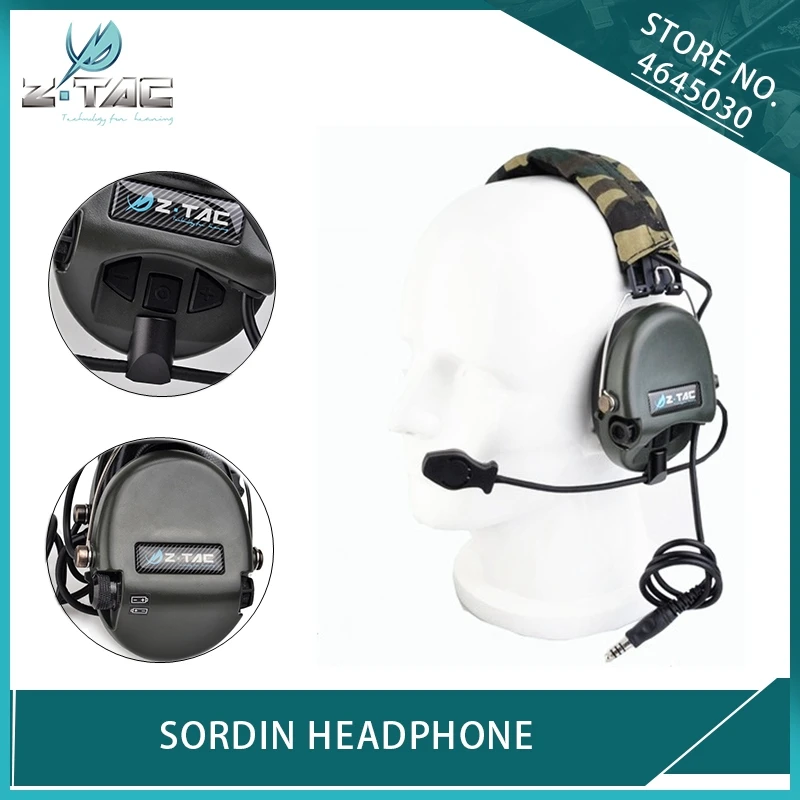 Z Tactical Aviation Sordin Headset Peltor Noise Canceling Earphone Airsoft Military Wargame Hunting Shooting Headphone FG Z Tactical Aviation Sordin Headset Peltor Noise Canceling Earphone Airsoft Military Wargame Hunting Shooting Headphone FG