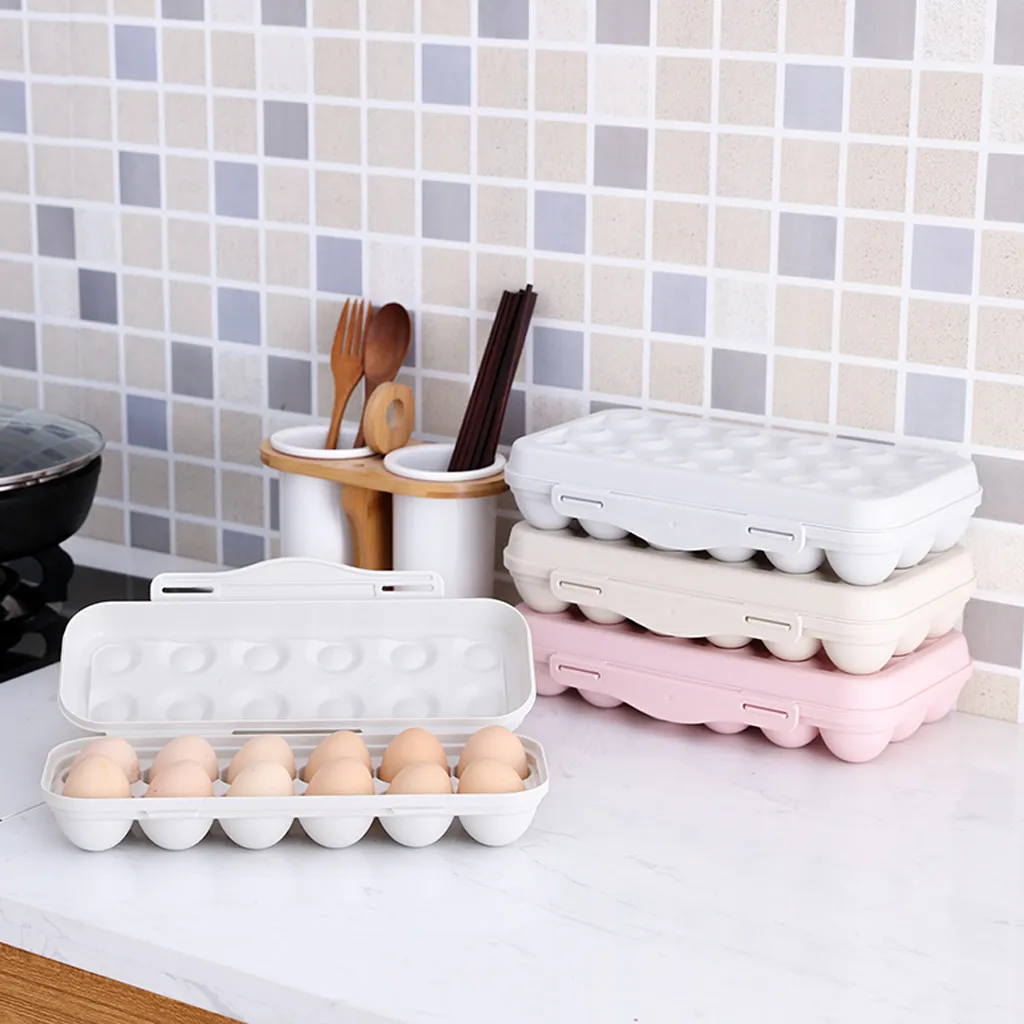Ящик для хранения яиц на холодильник, 12 ячеек, пластиковый лоток для яиц, органайзер, контейнер, дозатор яиц для холодильника, емкость K15