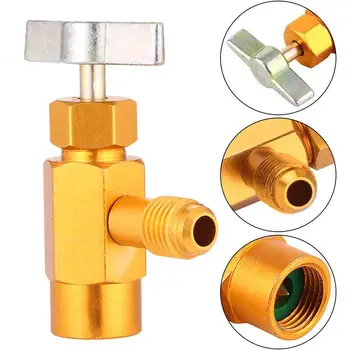 

Refrigerant Can Bottle Tap Tapper Opener Connector 1/4in Thread Valve