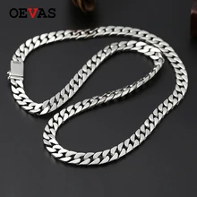 Fine jewelry 925 sterling silver jewelry link chain necklace Top quality Thai silver men's 8mm Heavy S925 Silver Chain 55cm/60cm