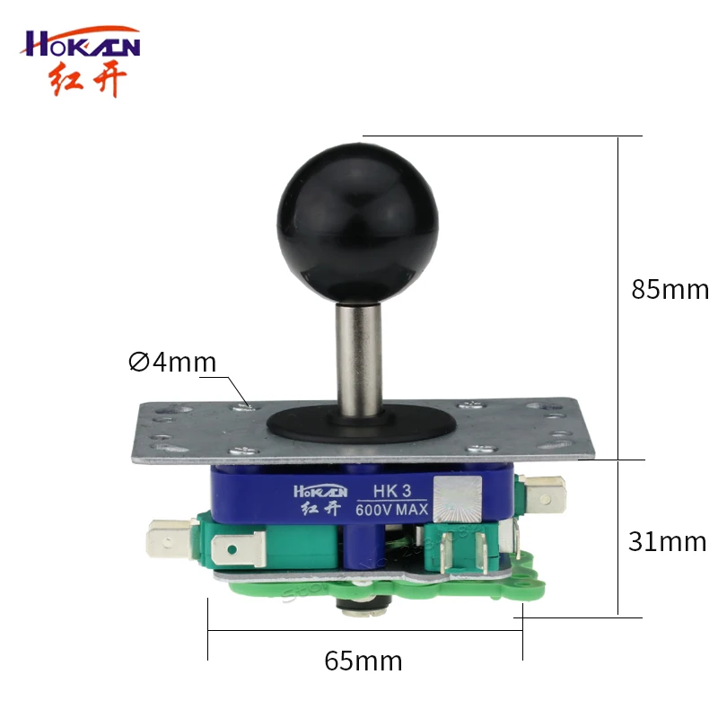 

Joystick Switch Momentary 600V 4 position self reset Spring return Cross Wobble Stick Switch for Games Joystick HK3