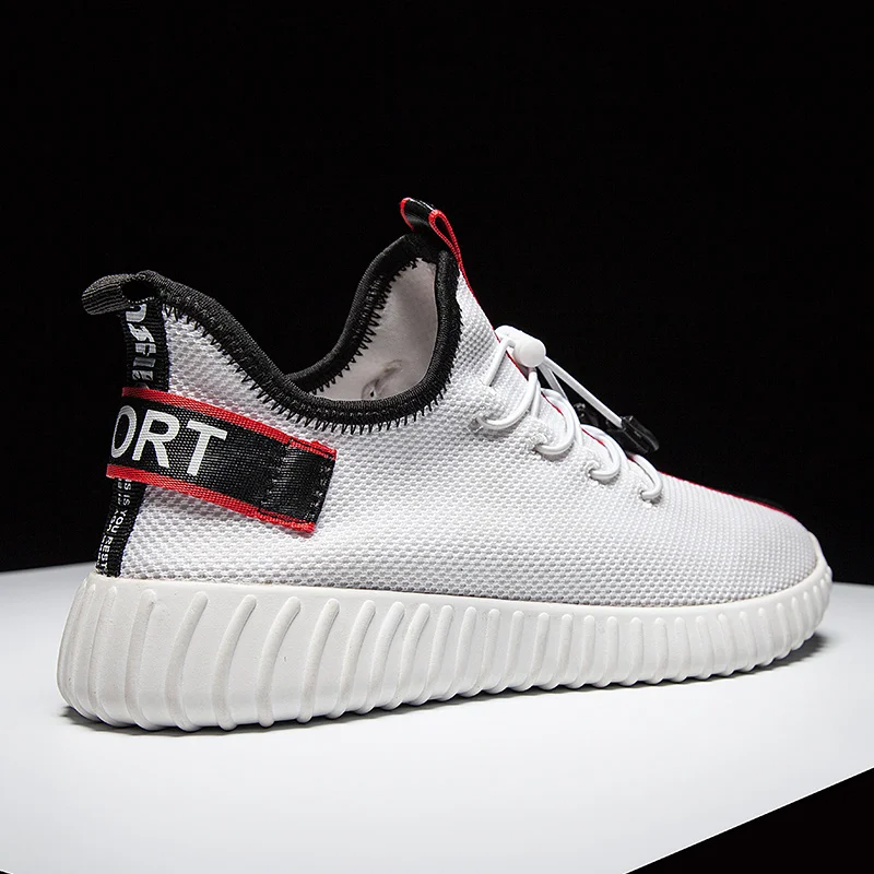 

Zanvllchy 2019 Summer Mens Black Sneakers Breathable White Casual Shoes Lace-up Tenis Hombre Boost Mens Trainers Chaussure Homme