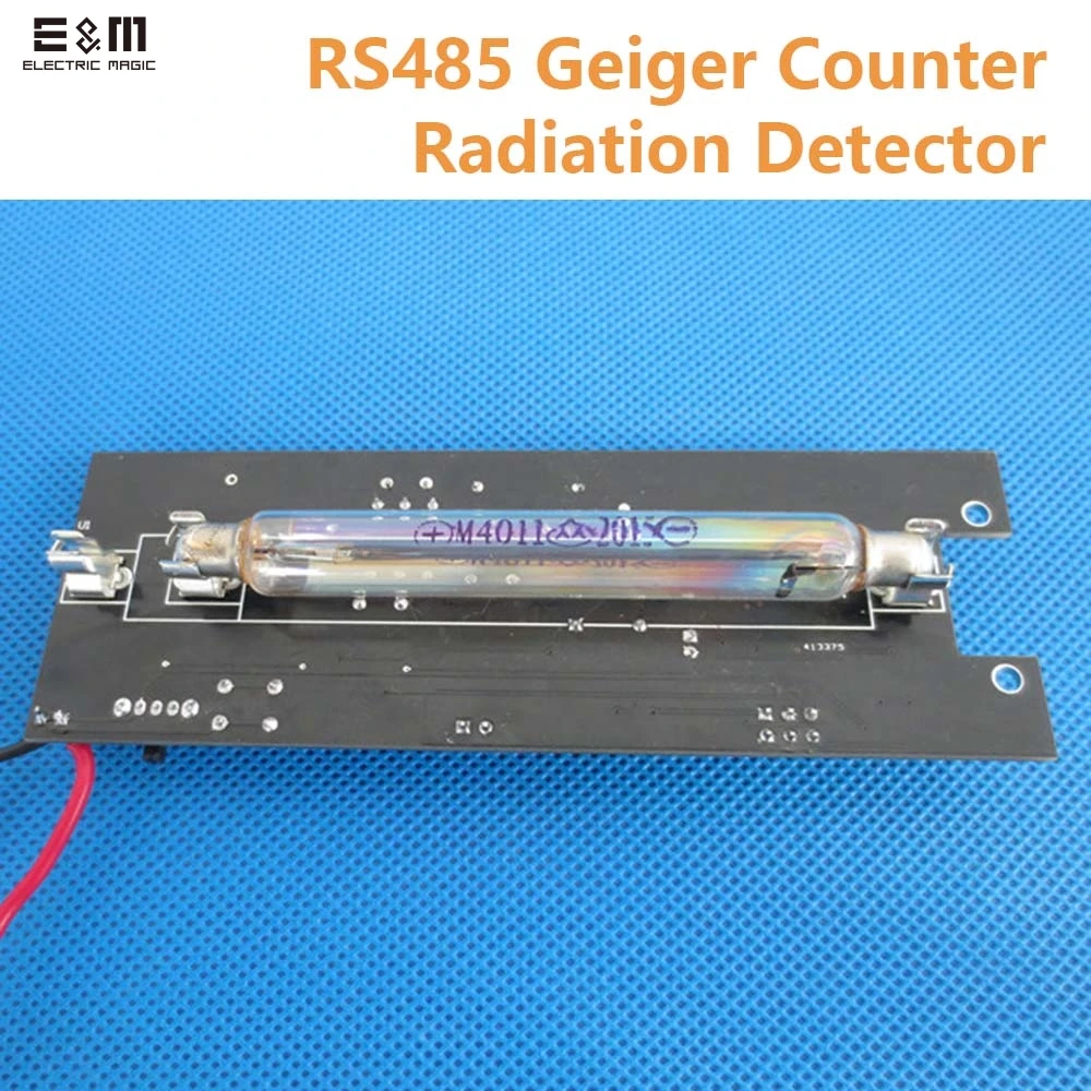 Detector de Radiação Nuclear com o e & m com o Miller Rs485 Contador Geiger Gmv2 Montado Miller Tubo gm Beta Gamma x Ray Janela Linux