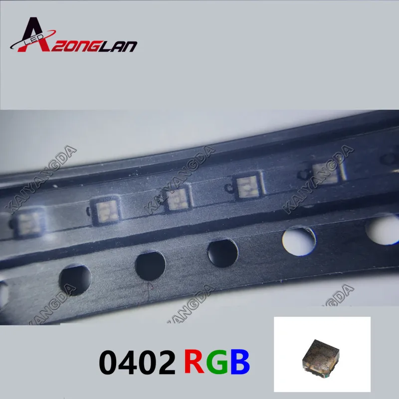 500 шт./лот LED 0402 / 1005 SMD светоизлучающие бусины яркие красный зеленый синий