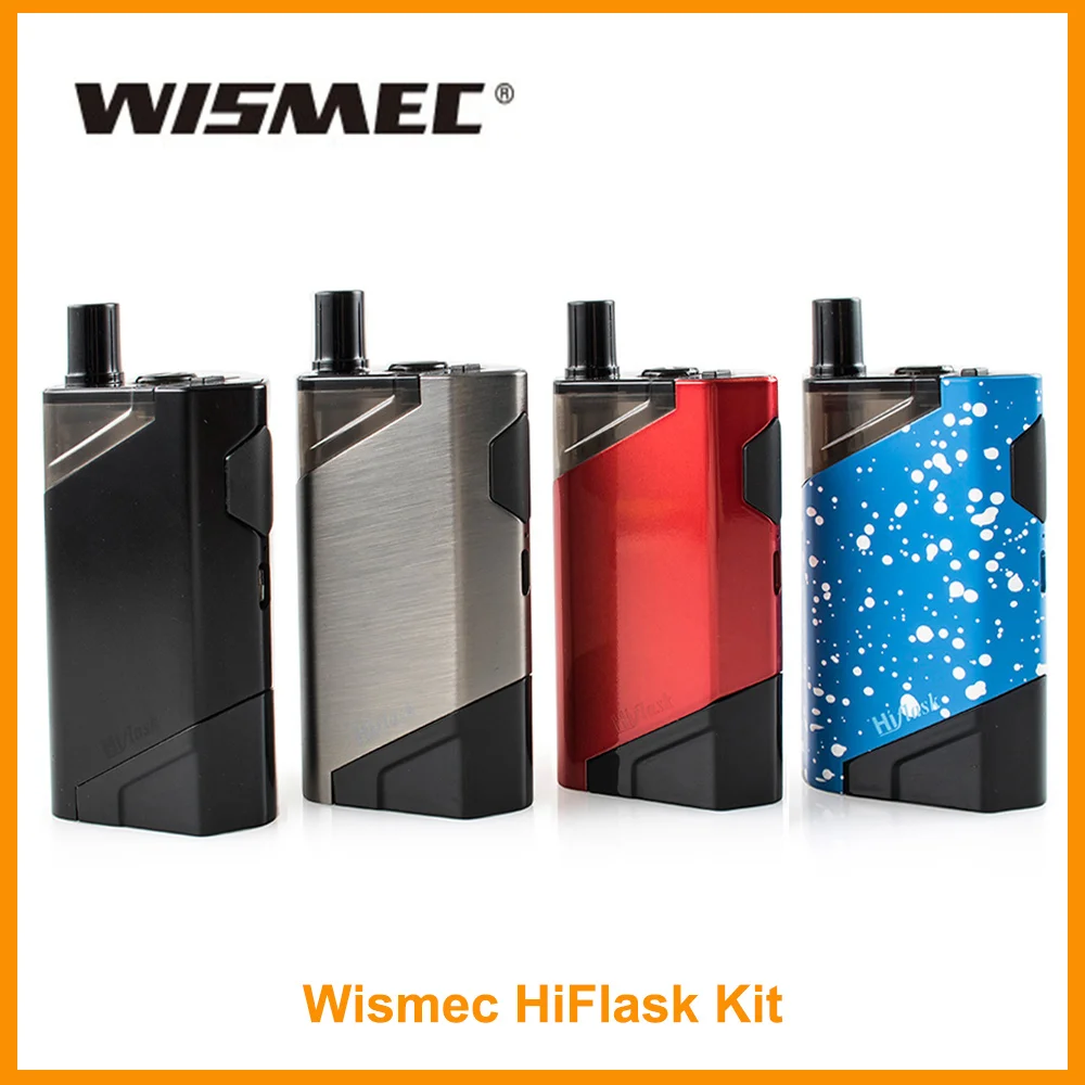 Оригинальный Wismec HiFlask комплект с 2 мл/5,6 мл емкость встроенный 2100 мАч батарея системы комплект Vape электронная сигарета