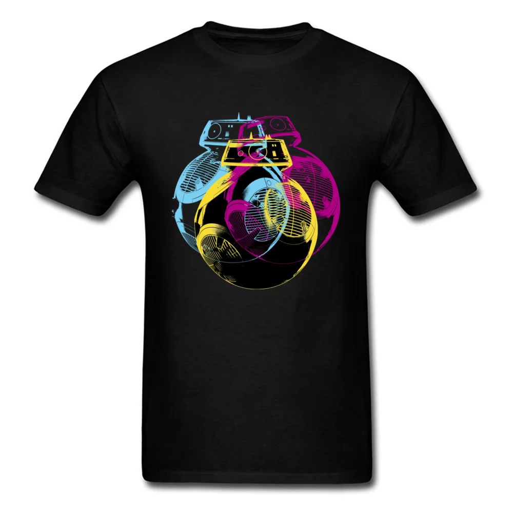 

Lasting Charm Pop BB-9E Cute Designer Men Sports T-shirt Black Top Tee Colorful Teens T Shirts Hip Hop Star Wars