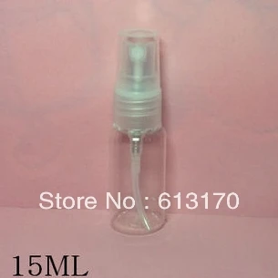 

15ml plastic Empty spray bottle for floral water small perfume bottles travel refillable cosmetic packing container free ship