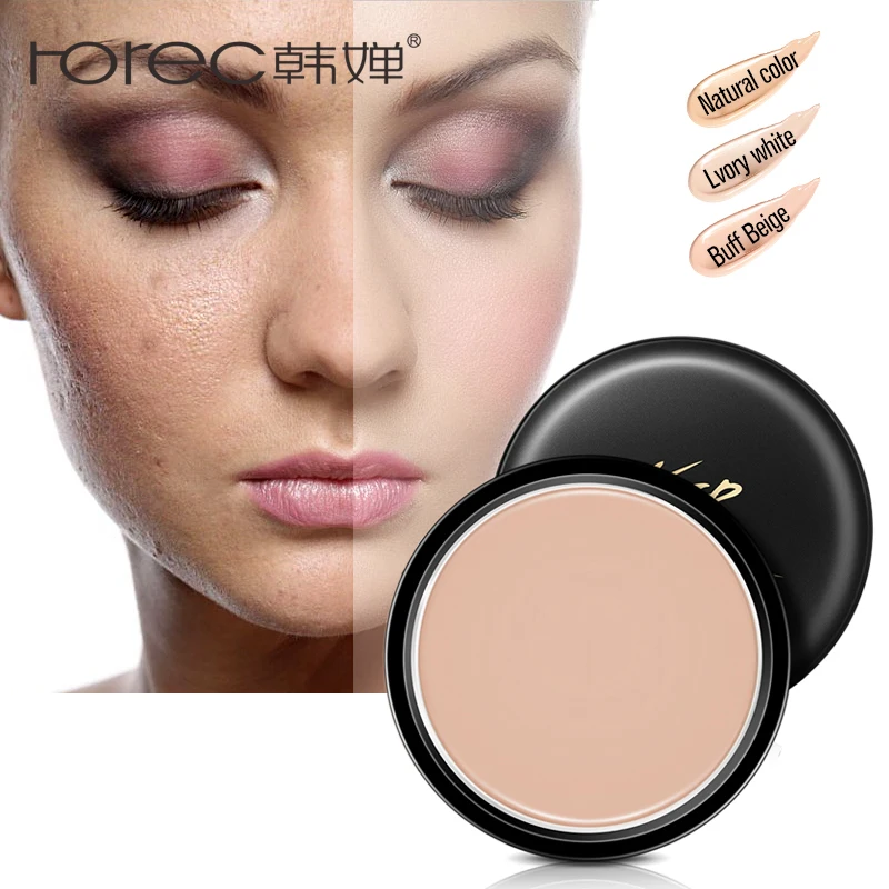 

ROREC Concealer Pressed Powder Makeup Foundation Creamy Beige Corrector Powder Instant Age Rewind Eraser Dark Circles Treatment