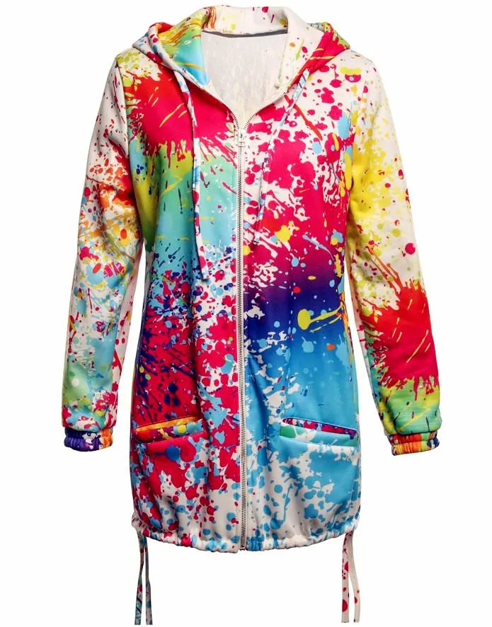 

2019 Women Causal Christmas Zipper Winter Spring Overcoat Female Plus Big Large Hooded Coat Patchwork Warm Jacket Casco Feminino
